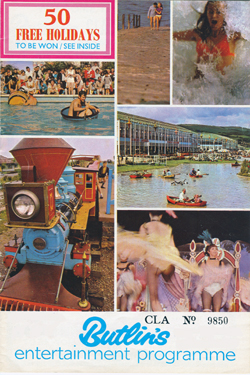 Butlin's entertainment programme 1971