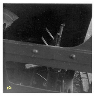 Two gear levers and a brake handle