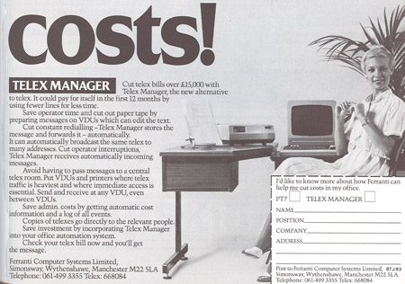 Ferranti Telex Manager